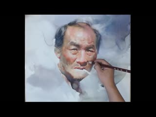 watercolor, watercolor paint shuicai (water color). watercolor painting by hua shuicaihua. xiaoxiang portrait