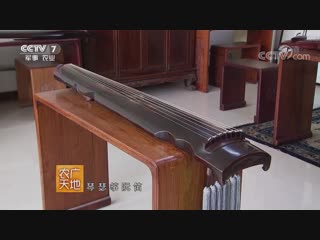 chinese 7-string plucked musical instrument, a kind of qixianqin guqin (ancient zither, psaltery). game technique