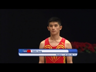 world championship tumbling - 2015, men, final. the confrontation between china and russia...