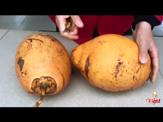 ninth sister - the most smart manioc edible (cassava) boiled in broth. fresh juice of unripe coconuts.